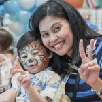 Baby celebrating with Face Art