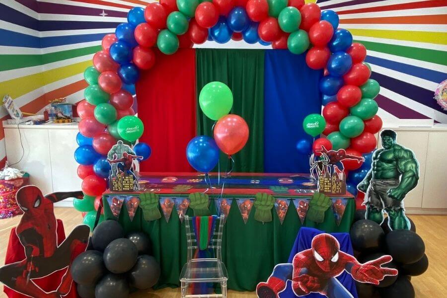 Balloon Decoration with Super Hero's