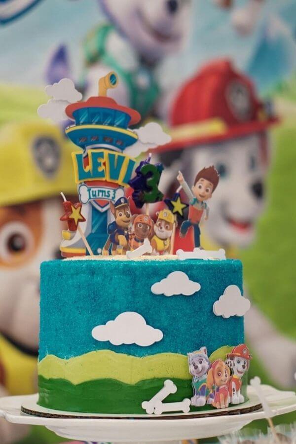 Cake with paw Patrol Characters
