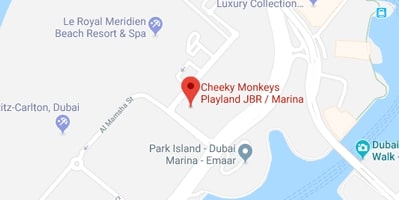 Cheeky Monkeys JBR Marina Location