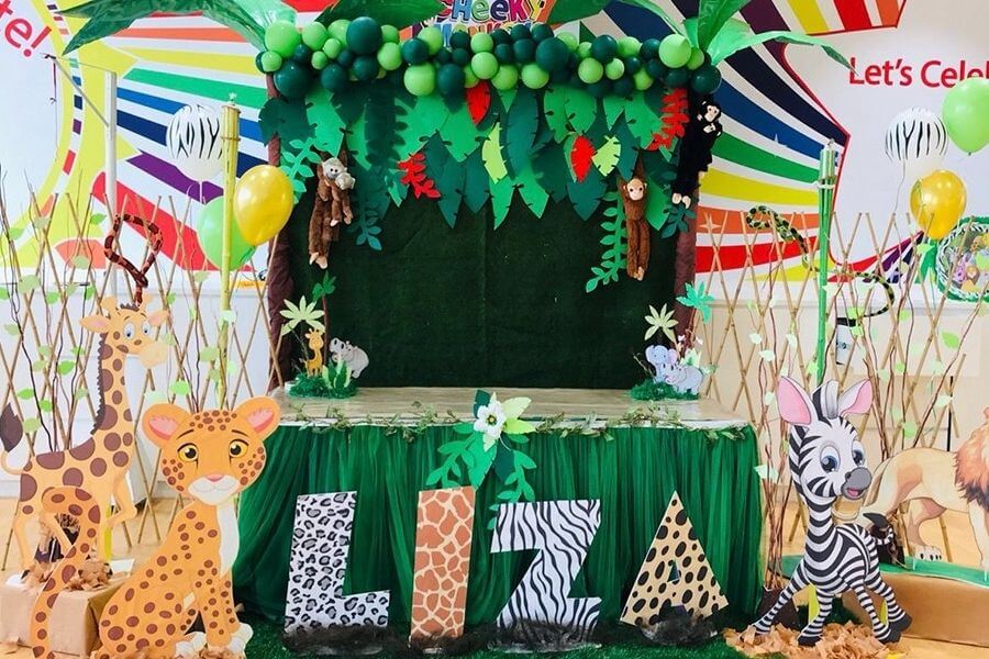Liza's Birthday decoration - Jungle Theme