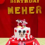 Minnie Mouse Theme Design Cake